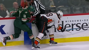 Eric Staal Injured in Collision with NHL Linesman Dave Brisebois