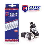 Elite White Waxed Moulded Tip Hockey Laces